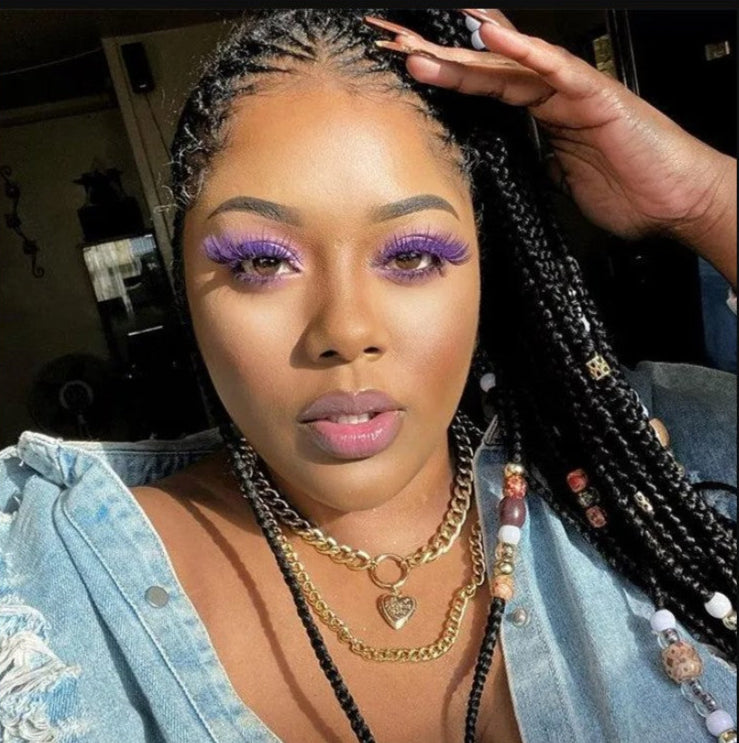 3D Volume Color Lashes Fluffy Handmade Colored Lashes