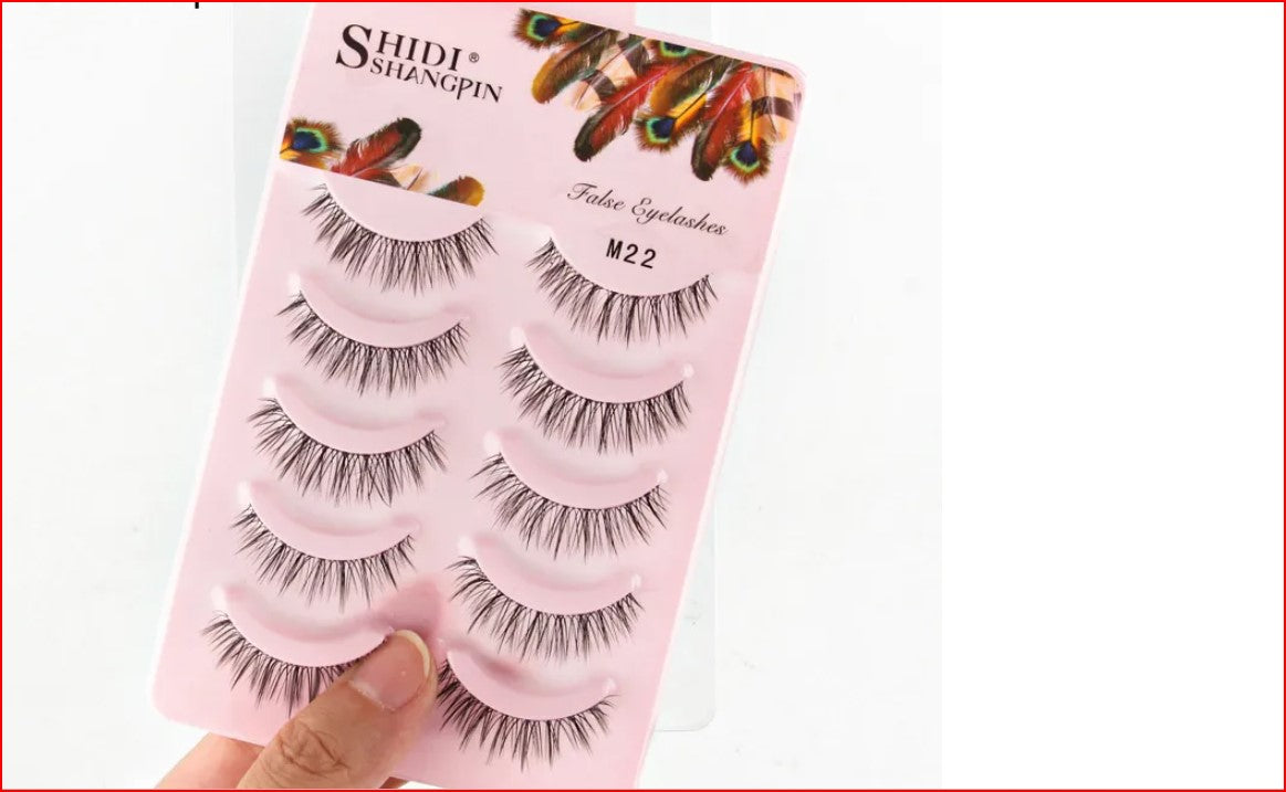 Manga Lashes 5 Pairs Anime Cosplay Faux Mink Strip Lashes