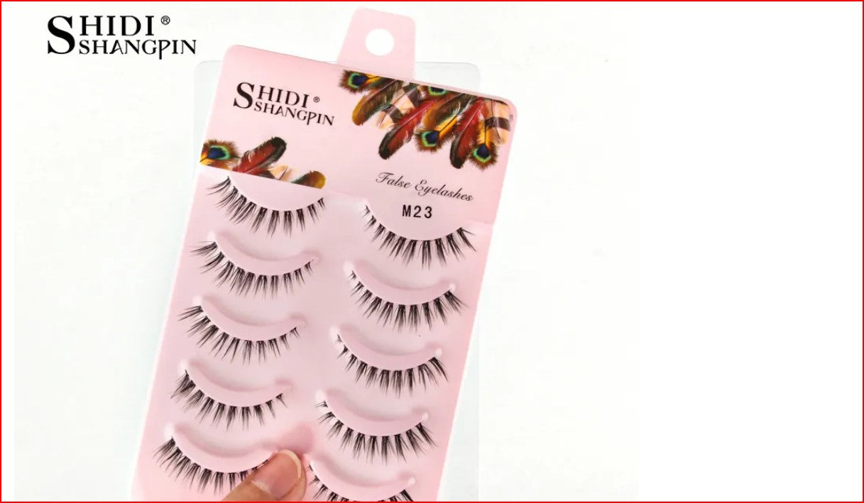 Manga Lashes 5 Pairs Anime Cosplay Faux Mink Strip Lashes