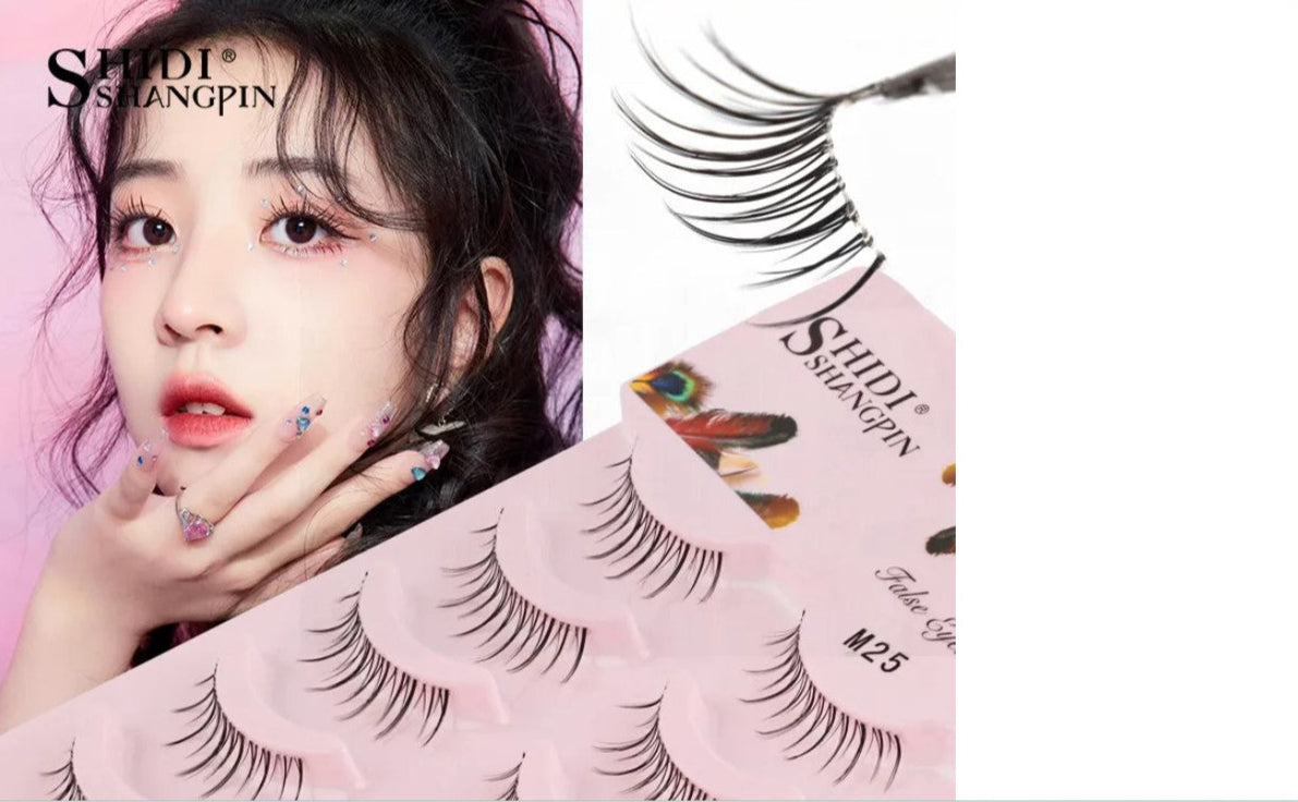 Manga Lashes 5 Pairs Anime Cosplay Faux Mink Strip Lashes