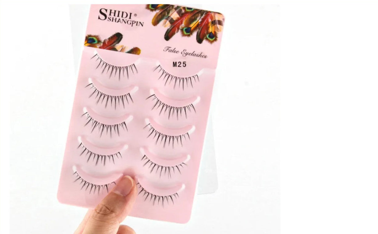 Manga Lashes 5 Pairs Anime Cosplay Faux Mink Strip Lashes