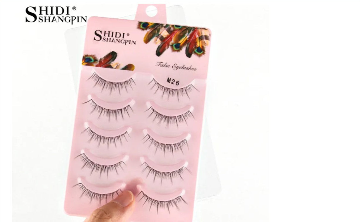 Manga Lashes 5 Pairs Anime Cosplay Faux Mink Strip Lashes