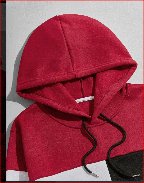 Men's 2 PC Hooded Sweatshirt Pullover Hoodies and Drawstring Sweatpants