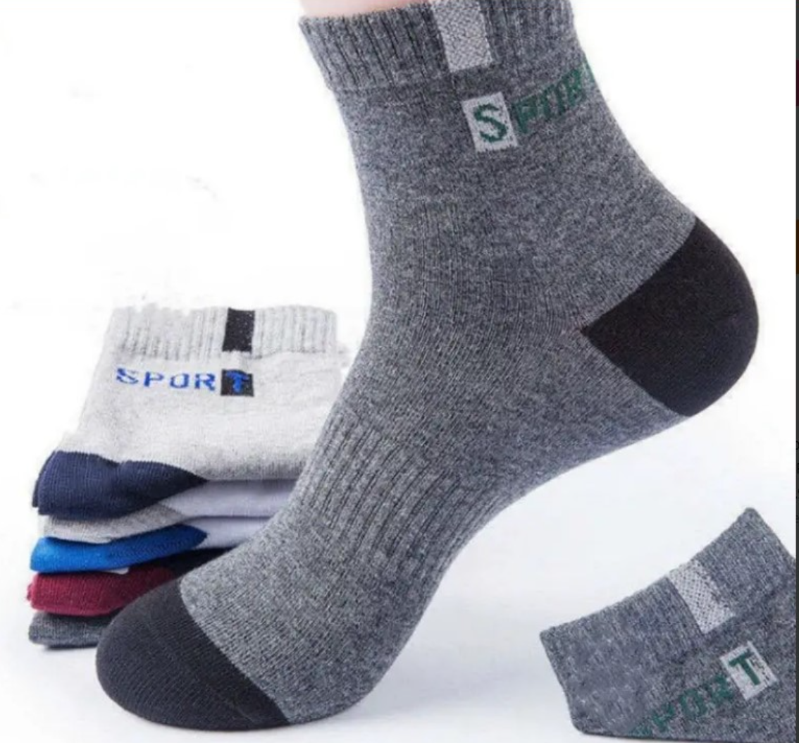 10 pares de calcetines deportivos para hombre, calcetines tobilleros