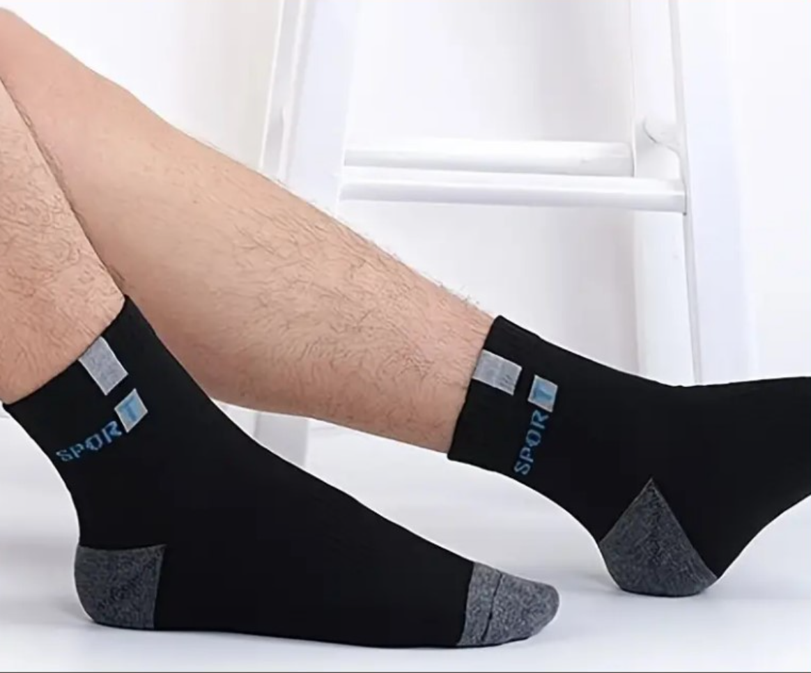10 pares de calcetines deportivos para hombre, calcetines tobilleros