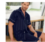 Summer Men's Long-Sleeve Loungewear Pajama Set