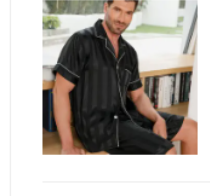 Summer Men's Long-Sleeve Loungewear Pajama Set