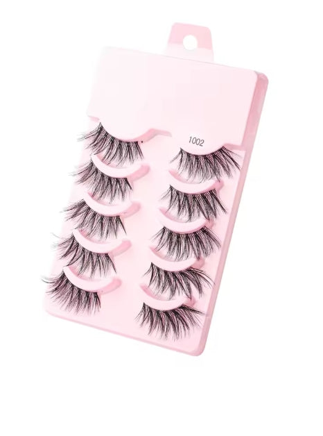 Manga Lashes 5 Pairs Anime Cosplay Faux Mink Strip Lashes