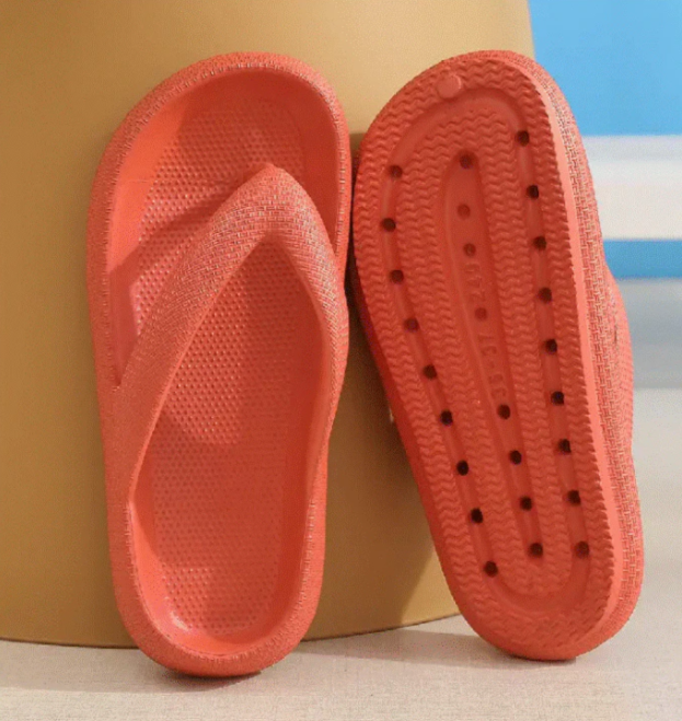 Zapatillas de plataforma para mujer, chanclas de interior de color sólido
