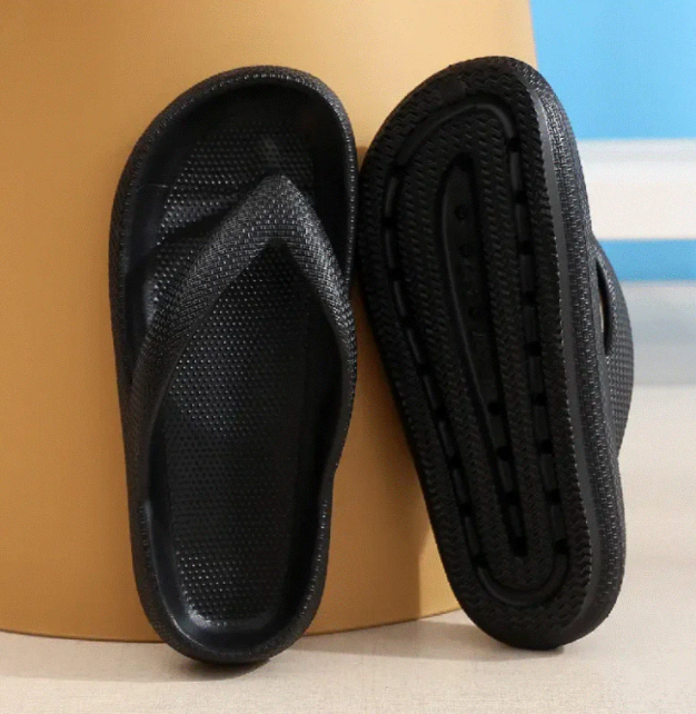 Zapatillas de plataforma para mujer, chanclas de interior de color sólido
