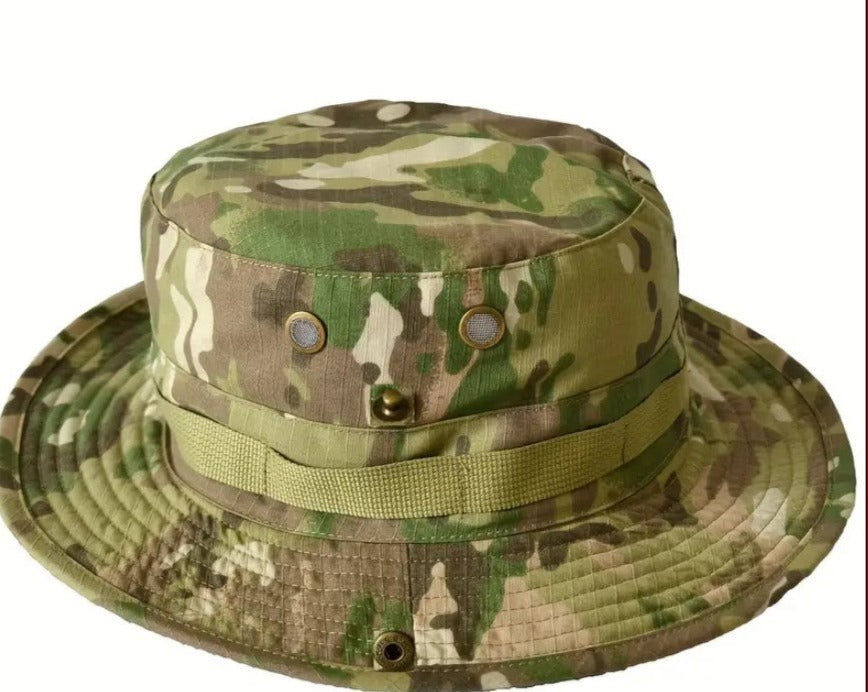 Gorra Panamá tipo cubo de camuflaje