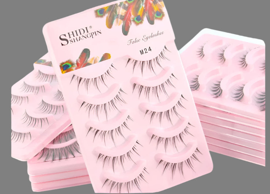 Manga Lashes 5 Pairs Anime Cosplay Faux Mink Strip Lashes