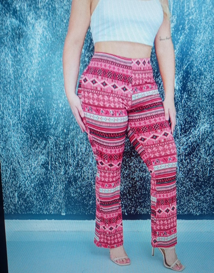 Plus Size Tribal Print Pants