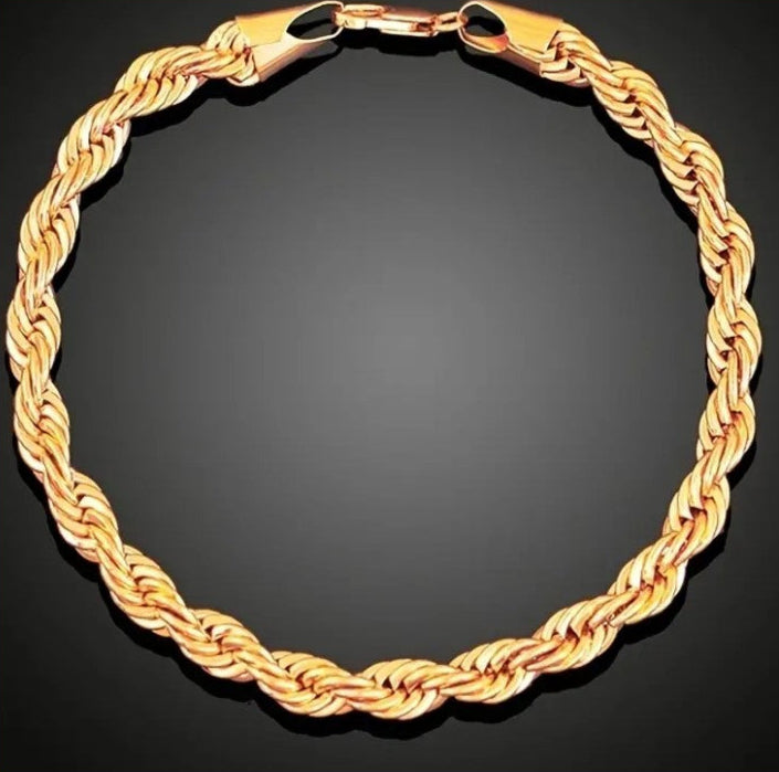 Collar chapado en oro de 2 piezas de 18 quilates para hombres y mujeres 