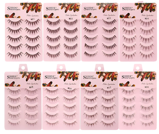 Manga Lashes 5 Pairs Anime Cosplay Faux Mink Strip Lashes