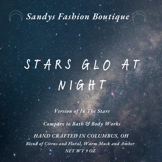 Stars Glo At Night Candle