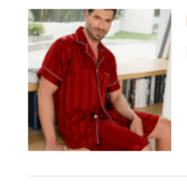 Summer Men's Long-Sleeve Loungewear Pajama Set