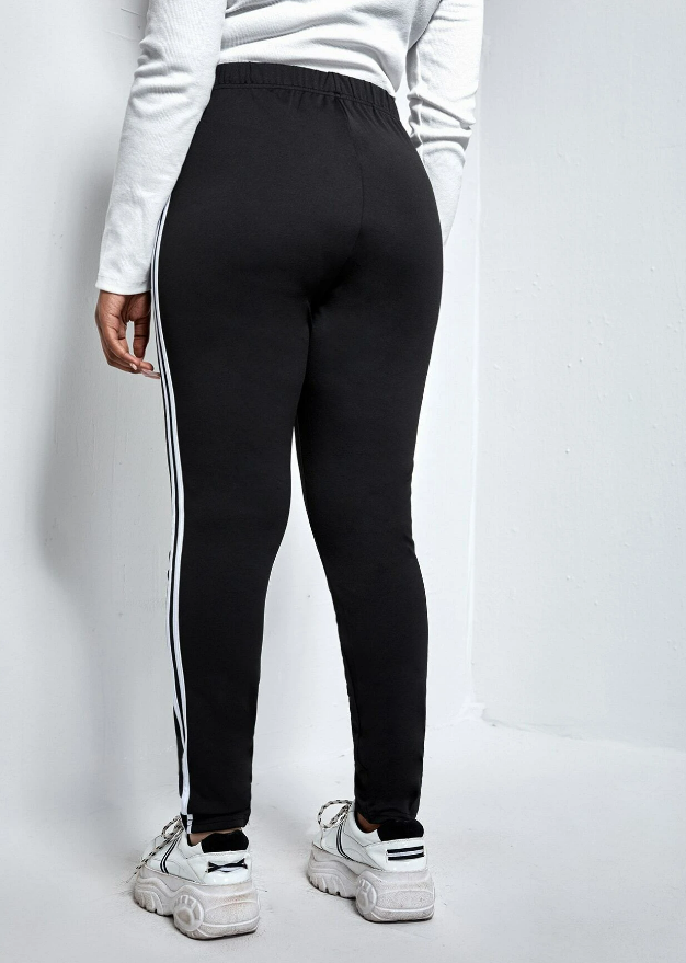Plus Side Striped Leggings