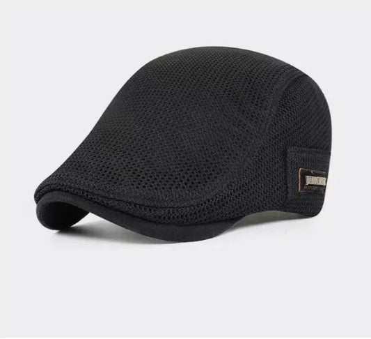 Gorra de trabajo de malla transpirable unisex, sombrero ajustable 