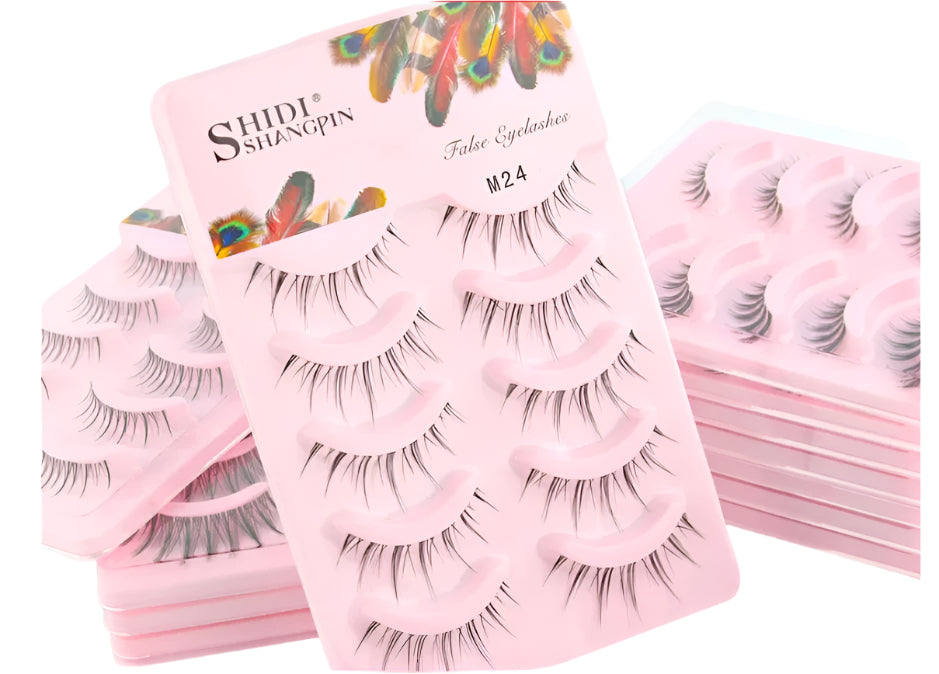 Manga Lashes 5 Pairs Anime Cosplay Faux Mink Strip Lashes
