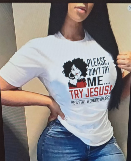 Plus size graphic women T-Shirt , white t-shirt